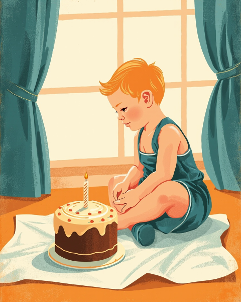 Birthday e-card design