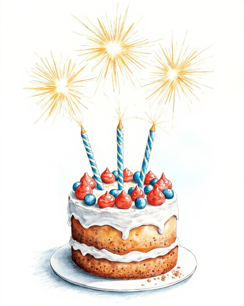 Birthday e-card design