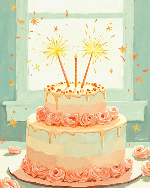 Birthday e-card design
