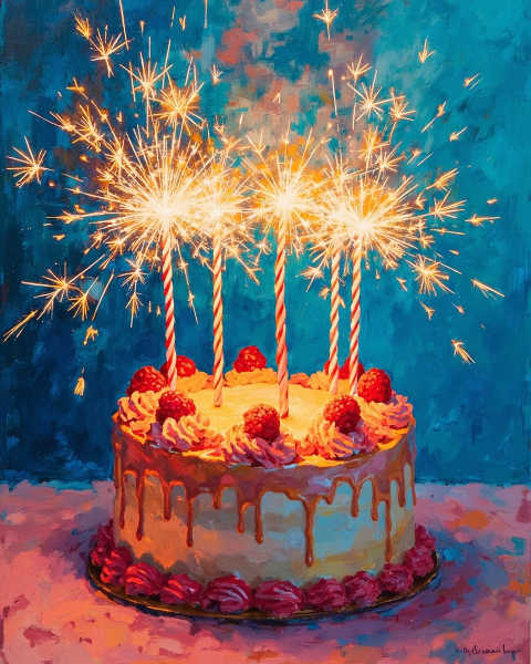 Birthday e-card design