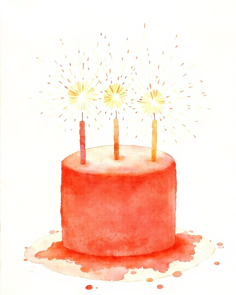 Birthday e-card design