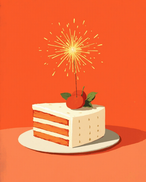 Birthday e-card design