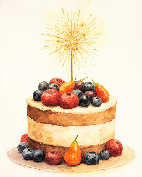 Birthday e-card design