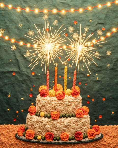Birthday e-card design