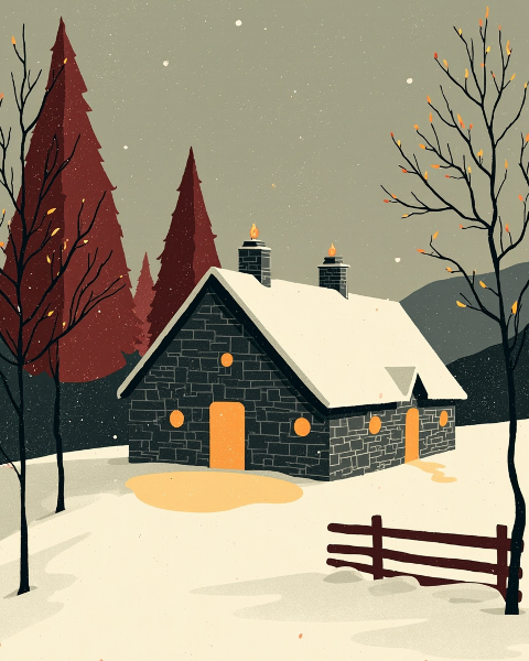 Christmas e-card design