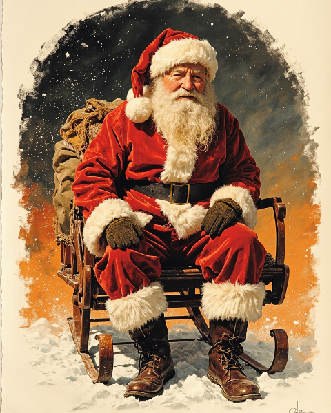 Christmas e-card design