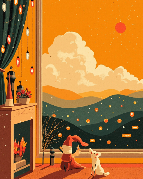 Christmas e-card design
