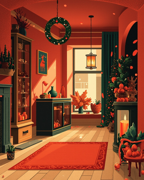 Christmas e-card design