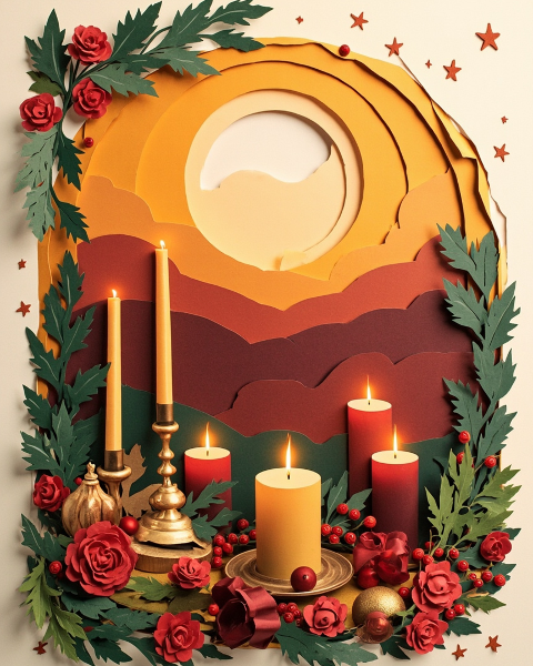 Christmas e-card design