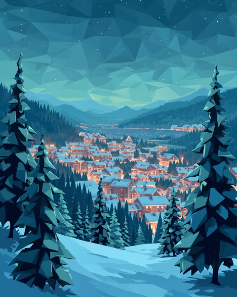 Christmas e-card design
