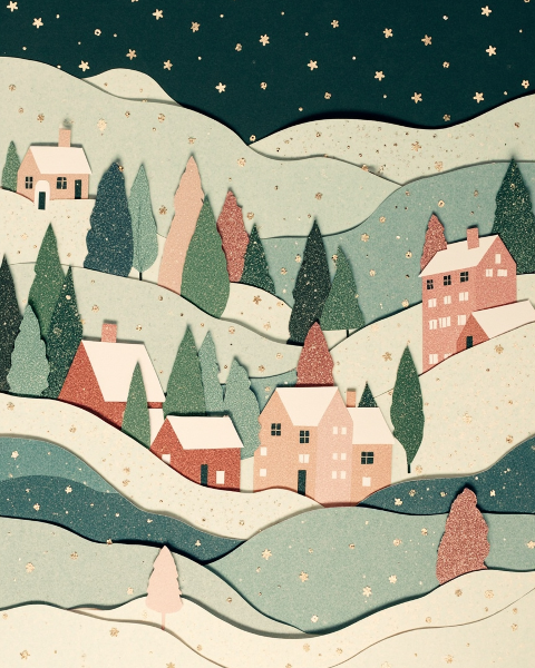 Christmas e-card design