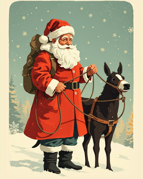 Christmas e-card design