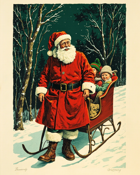 Christmas e-card design