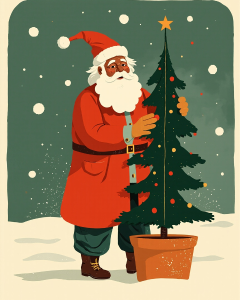 Christmas e-card design