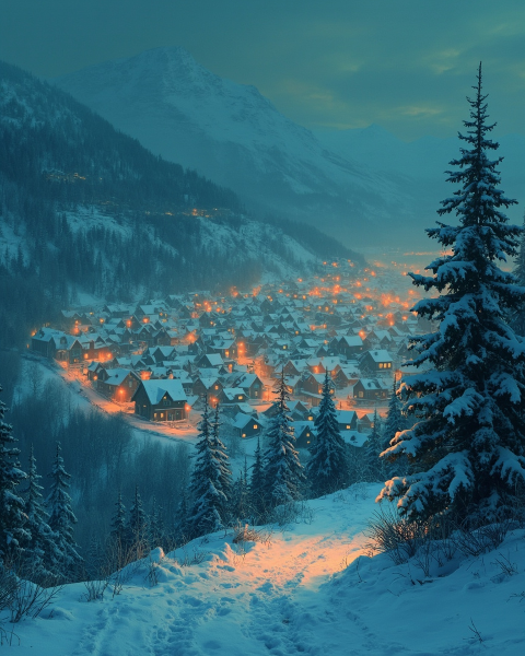 Christmas e-card design