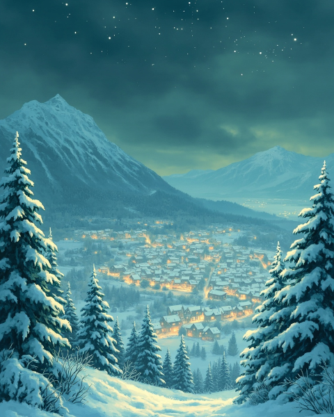 Christmas e-card design