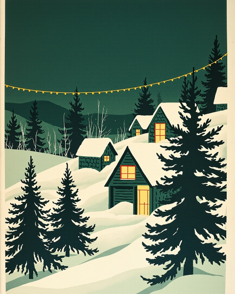 Christmas e-card design