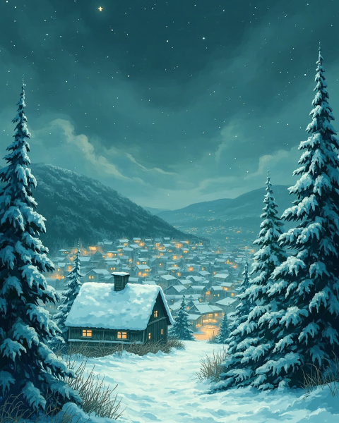 Christmas e-card design