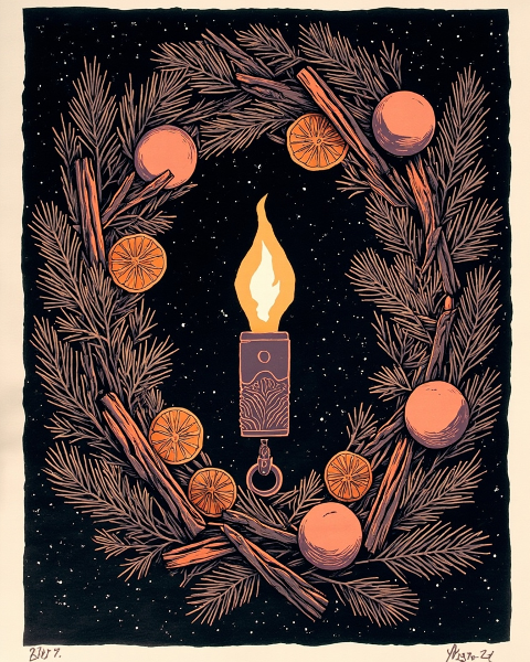 Christmas e-card design