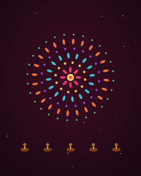 Diwali e-card design by @DittyCityTeam