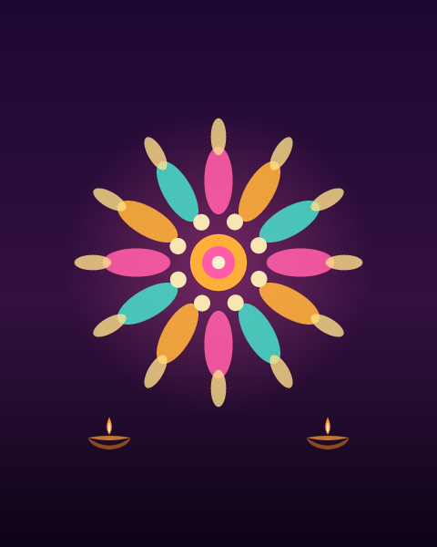 Diwali e-card design