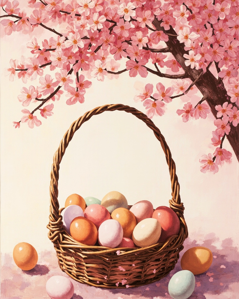 Easter e-card design