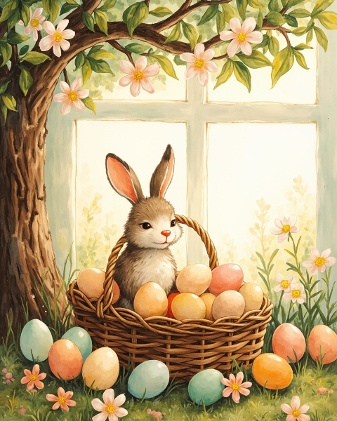 Easter e-card design