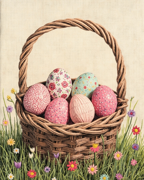 Easter e-card design