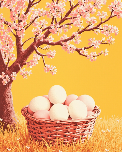 Easter e-card design