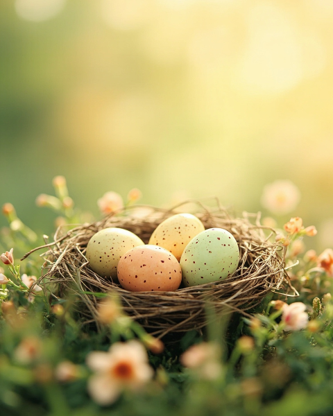 Easter e-card design