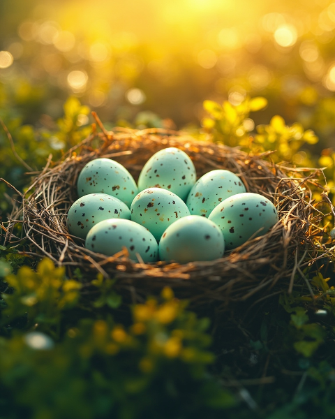 Easter e-card design