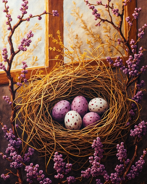 Easter e-card design