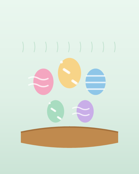Easter e-card design