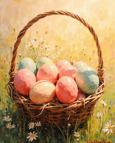 Easter e-card design