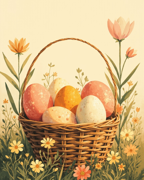 Easter e-card design