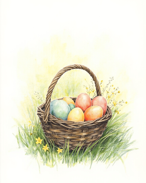 Easter e-card design