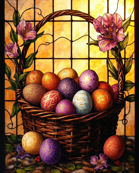 Easter e-card design