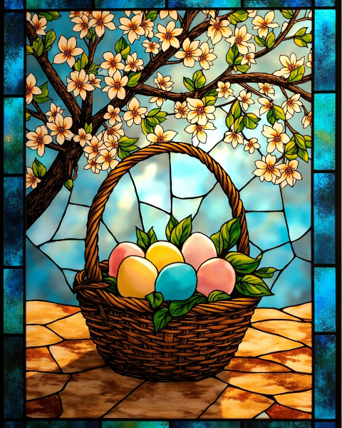 Easter e-card design