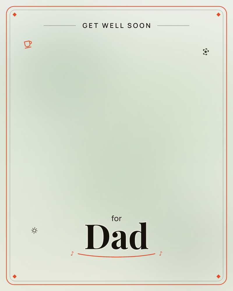A soft field of pale sage green fades gently into muted grey at the edges, with no distinct shapes or figures visible, a getwell e-card design by @DittyCityTeam