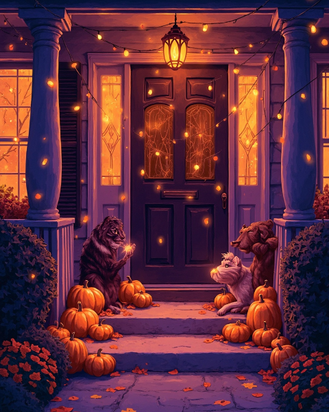 Halloween e-card design