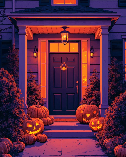 Halloween e-card design