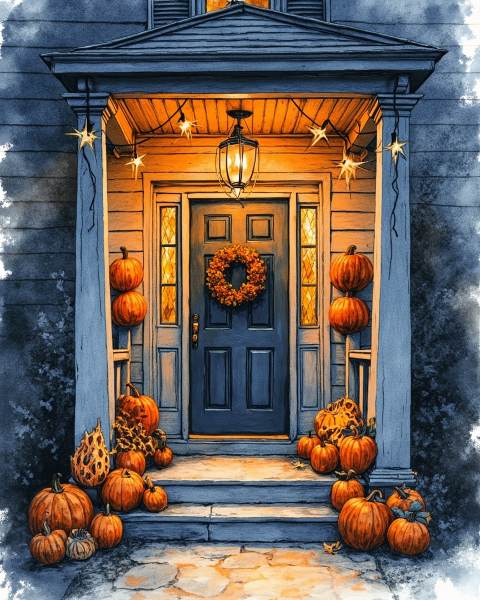 Halloween e-card design