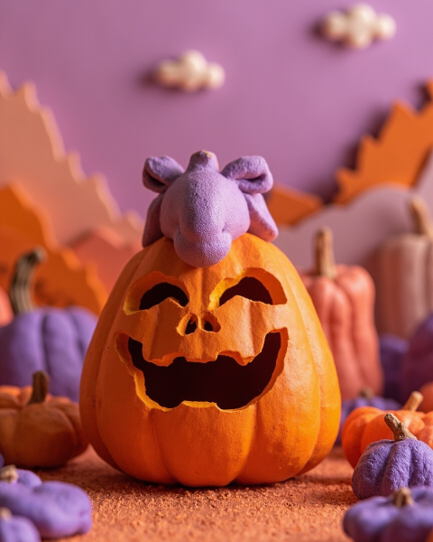 Halloween e-card design