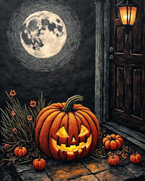 Halloween e-card design