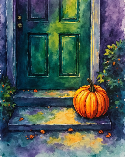 Halloween e-card design