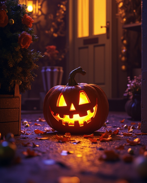 Halloween e-card design