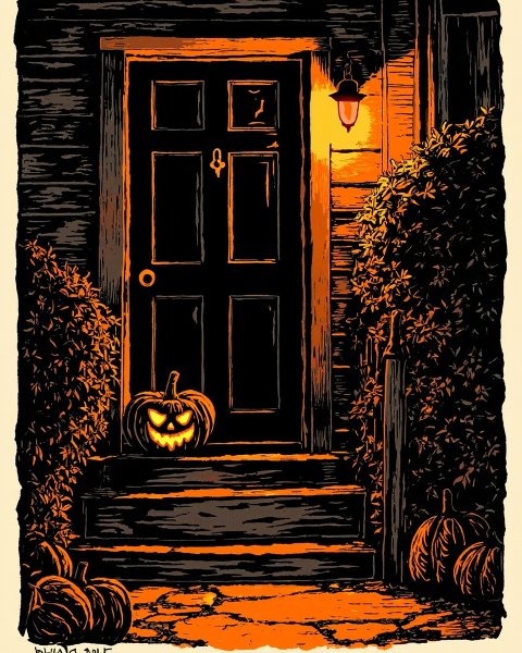 Halloween e-card design