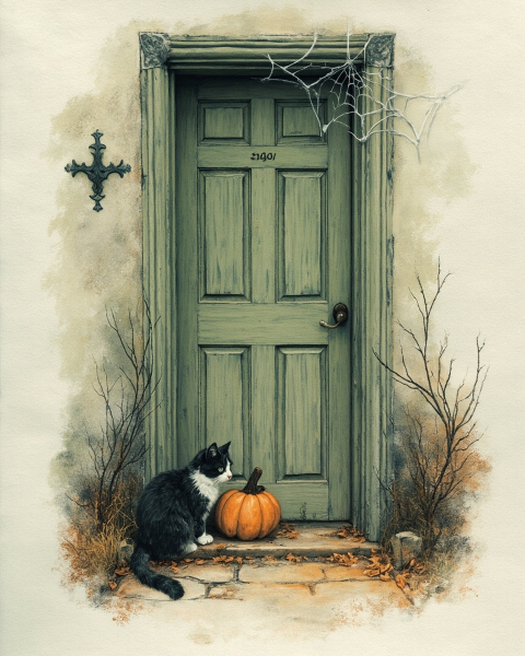 Halloween e-card design