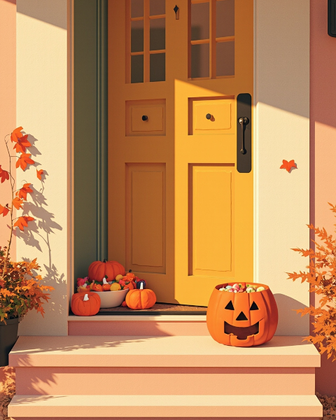 Halloween e-card design