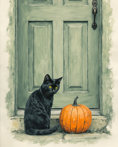 Halloween e-card design